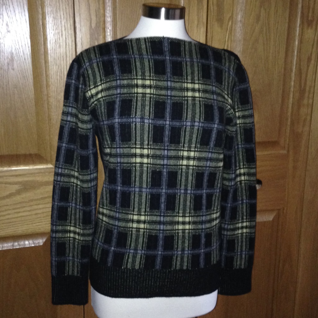 Tomas Maier -Plaid Wool/Cashmere Sweater -Like New